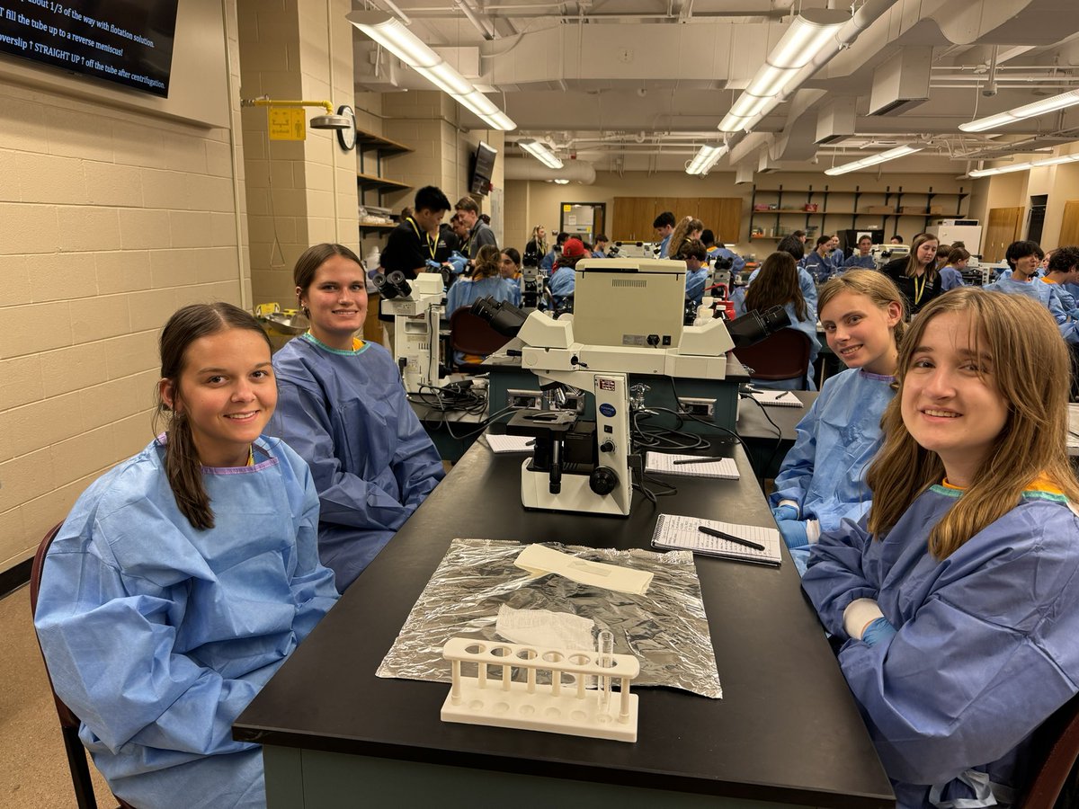 BoilerVetCamp's tweet photo. Members of #TeamCash #TeamAries #TeamLady and #TeamGio working together to perform fecal flotations!

#lifeatpurdue #boilervetcamp #boilerup #pucvm https://t.co/3zIjO2Vw8K