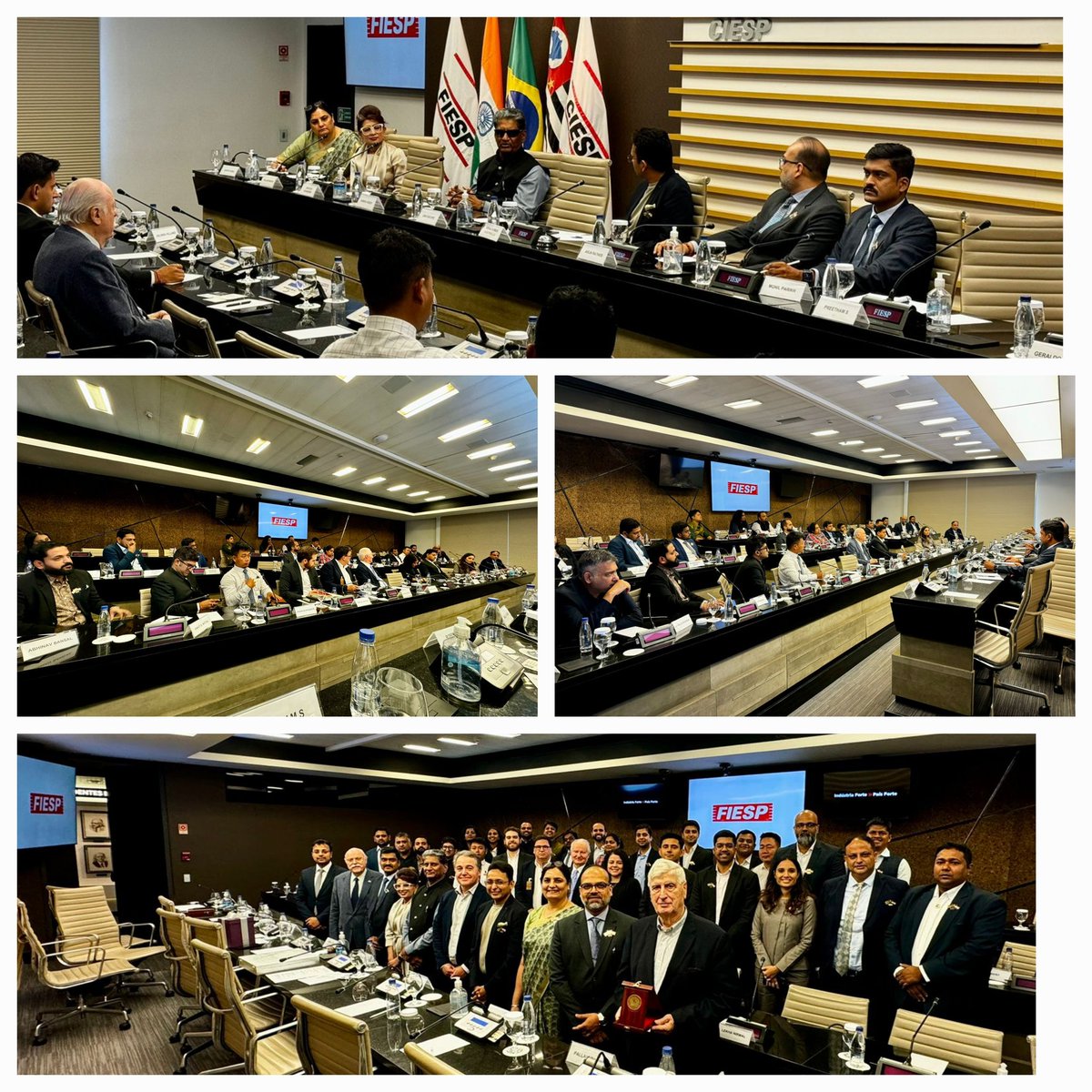 AmbSKReddy's tweet photo. The best of Indian entrepreneurship on display! 🇮🇳🇮🇳. An excellent conversation between the Young Entrepreneurs of @YiTweets &amp; Management of @Fiesp
 It is impressive that 21 states were represented quite successfully.
@PMOIndia @DrSJaishankar @PiyushGoyal https://t.co/MFmVMHjx6E