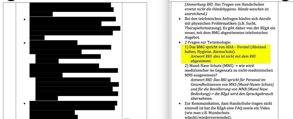 Aus den #RKIFiles: „Das BMG spricht von AHA-Formel (Abstand halten, Hygiene. Atemschutz).
Antwort RKI: dies ist nicht mit dem RKI abgestimmt“

Das Bundesministerium für Gesundheit hat die während der Corona-Zeit allgegenwärtigen und später ausgebauten  AHA-Regeln also nicht von