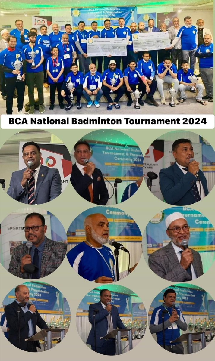 BCA1960's tweet photo. Bca National Badminton Tournament 2024 Results!!

Intermediate Category 

1st place: Chanakya and Shadhab
2nd place: Nasir and Tanvir

Advanced Category 

1st place: Kaher and Abid
2nd place: Arik and Togor
Congratulations to all https://t.co/qMgFrk72UE