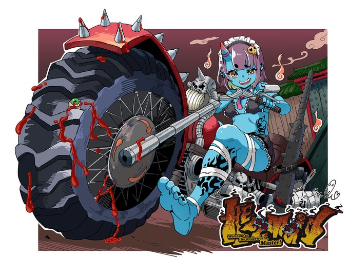 ファンティアに投稿しました!「ラクガキ:HELL冥途!hell's maid」 https://t.co/Awxss69KH3 