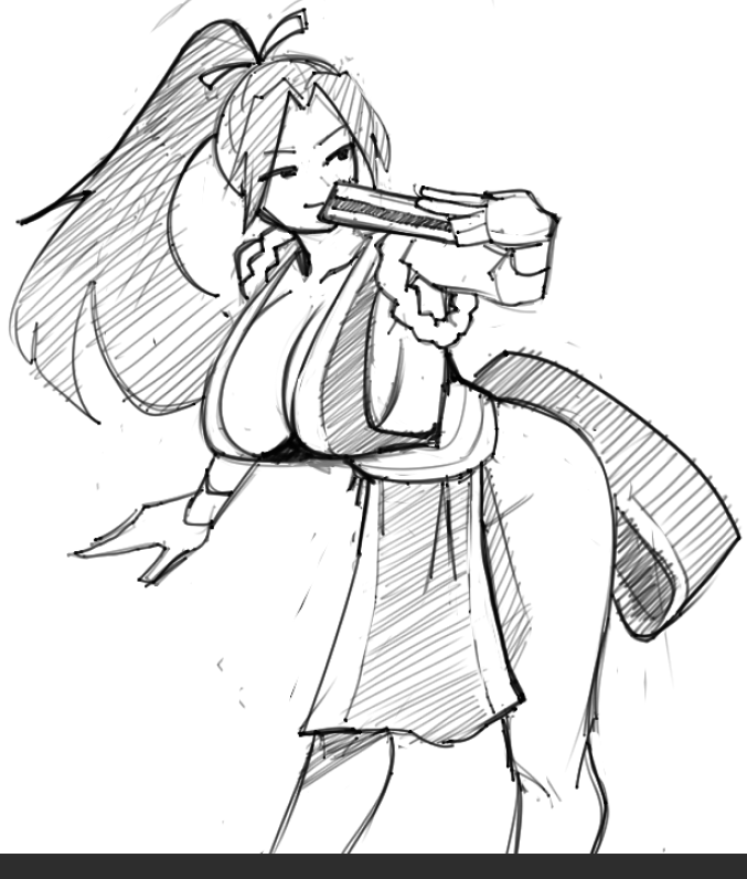 Wakab6's tweet photo. lil mai sketch https://t.co/MFmd4AEG3E