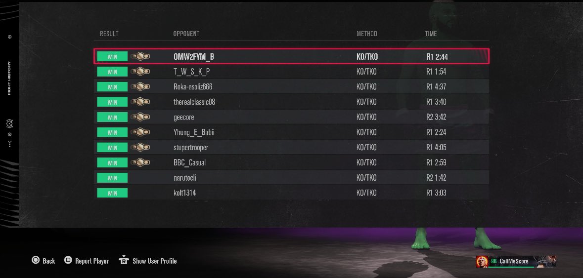 Call_Me_Score's tweet image. Moving up in the rankings isn’t too difficult when you’re on a 10 fight win streak!😤 #UFC5 #PS5