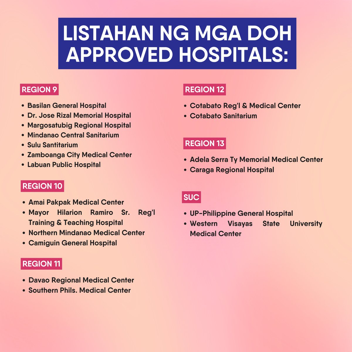 𝐏𝐀𝐑𝐀 𝐒𝐀 𝐊𝐀𝐀𝐋𝐀𝐌𝐀𝐍 𝐍𝐆 𝐋𝐀𝐇𝐀𝐓

Ang Pambansang Tanggapan ng Gabriela Women’s Party ay magbubukas sa publiko sa mga nais makakuha ng Medical Assistance sa mga pampublikong ospital sa ilalim ng DOH

Tignan ang iba pang detalye sa mga litrato sa baba.