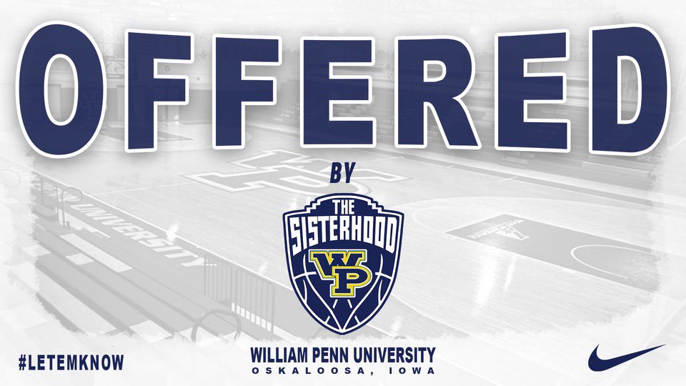 Megan (@megan_dare8) on Twitter photo After a great conversation with <a href="/JoeMcKinstry/">Joe McKinstry</a> I am excited to announce that I have recived an offer from <a href="/StatesmenWBB/">William Penn Women’s Basketball</a>
<a href="/MissouriPhenom/">Phenom Basketball</a>
<a href="/MOPHENOM_KC/">@MOPHENOM-KC</a> After a great conversation with <a href="/JoeMcKinstry/">Joe McKinstry</a> I am excited to announce that I have recived an offer from <a href="/StatesmenWBB/">William Penn Women’s Basketball</a>
<a href="/MissouriPhenom/">Phenom Basketball</a>
<a href="/MOPHENOM_KC/">@MOPHENOM-KC</a>