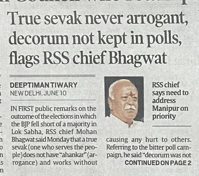 SirKazam's tweet image. All is not well in BJP-RSS paradise. #Modi03 #BJP #RSS #Ministry #Manipur