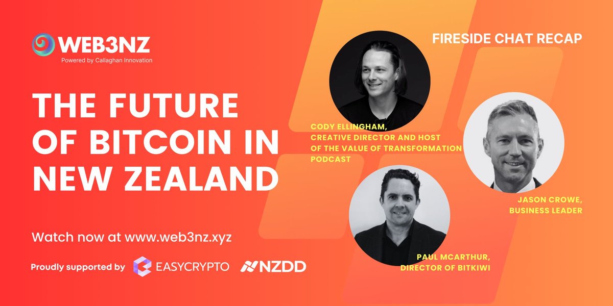⏺️webinar recap - Learn #Bitcoin's transformative potential in the world of energy, infrastructure, politics, and finance in New Zealand.
web3nz.xyz/knowledge-hub/…