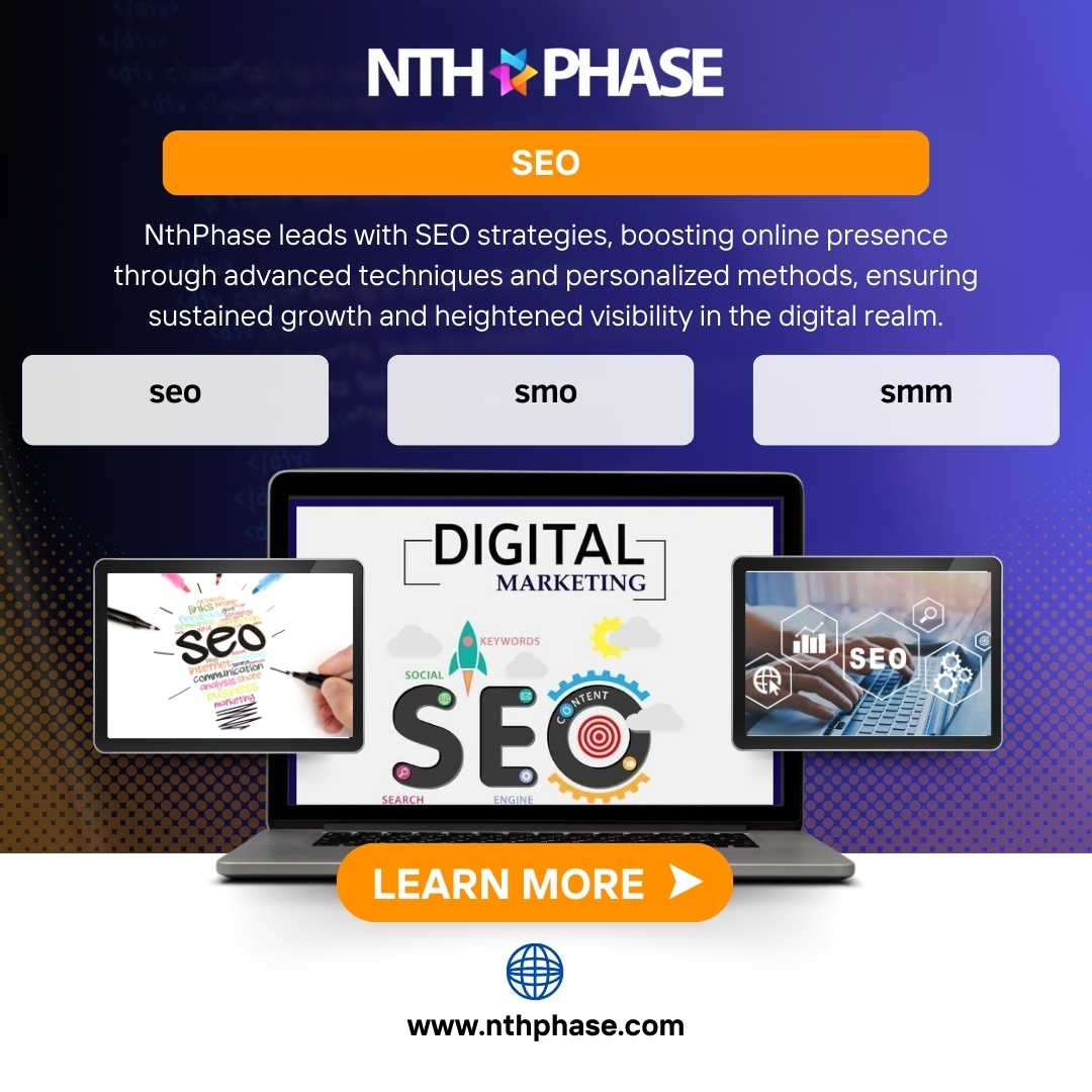 Nthphaseindia's tweet photo. NthPhase drives digital growth with advanced SEO strategies for sustained online visibility.
website: https://t.co/3AgX7QX3xO
Mail Us: info@nthphase.com
#nthphase #nthphasesoftwaresolutions #digitalmarketing #SEOtips https://t.co/W52XMqRvXM