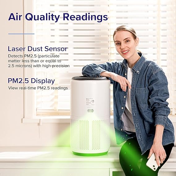 LEVOIT Air Purifiers for Home Large Room Up to 1980 Ft² in 1 Hr With Air Quality Monitor, Smart WiFi and Auto Mode, 3-in-1 Filter Captures Pet Allergies, Smoke, Dust, Core 400S/Core 400S-P, White 
amzn.to/4bRMVle 
amzn.to/3KE7xBp
<a href="/amazon/">Amazon</a>