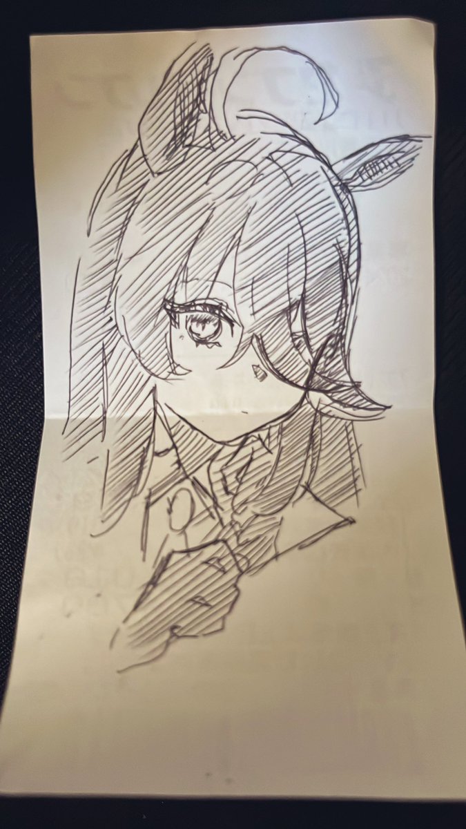 待ち時間の落書きも良いね 