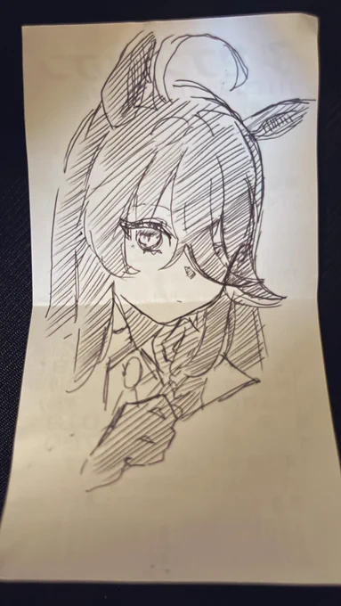 待ち時間の落書きも良いね 