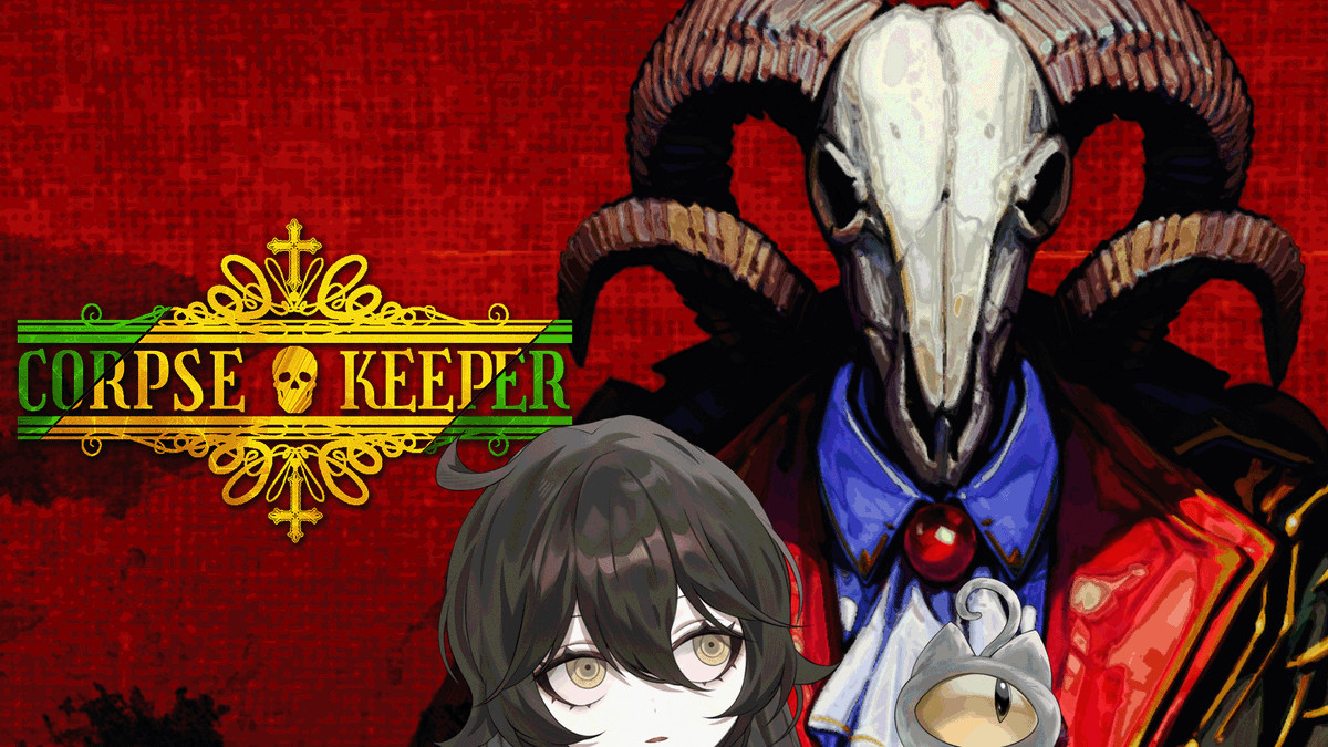 GrimmiVT's tweet photo. My schedule will be out later, but for now! Here's a waiting room for a stream at 7:30 PM PST! We're playing more Corpse Keeper! 

It's a wonderful fun little game that's a rougelite soulslike single player fighting game! And it's a blast! 🔗below! https://t.co/TbJ4fN2Y7Q
