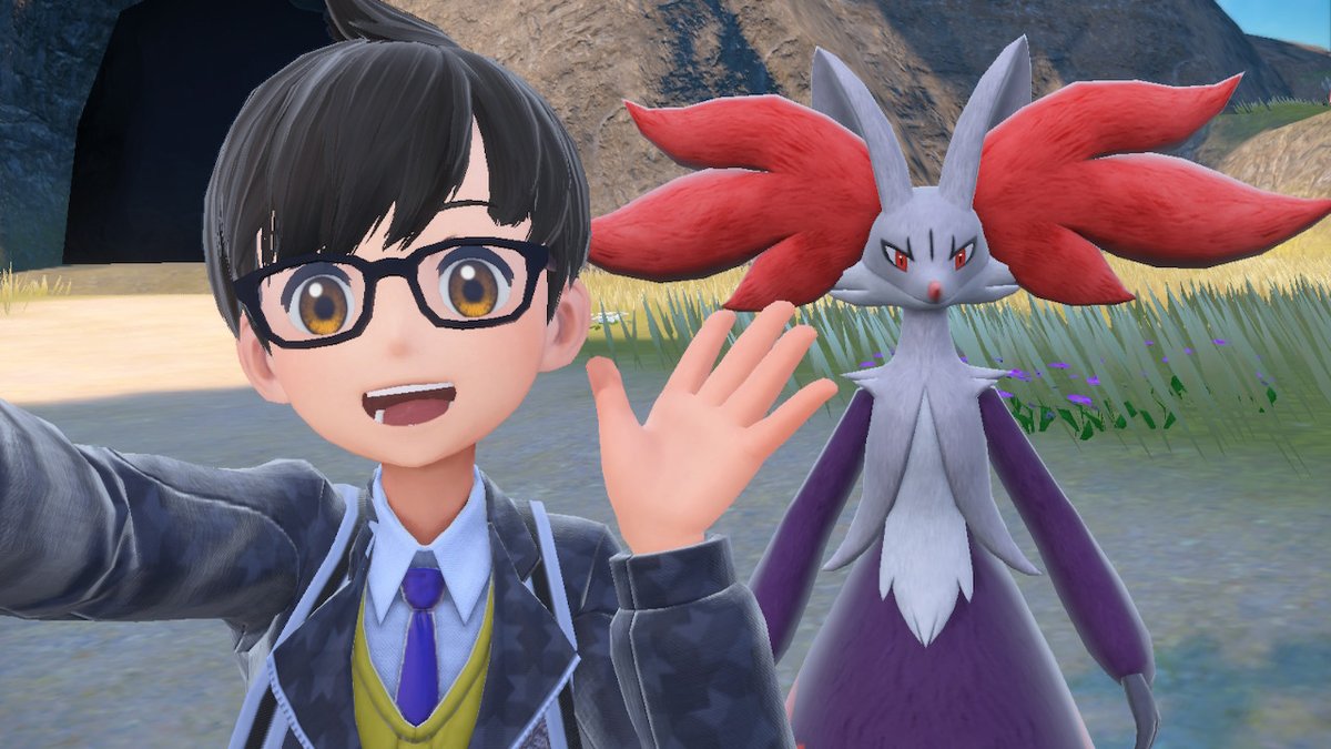 g1oG_'s tweet image. Happy Delphox Day to my beloved shiny delphox &quot;Fiora!!&quot; [Ft. @mana_chan__&apos;s shiny braixen, Yuna!!✨️✨️]
#マフォクシーの日 #DelphoxDay