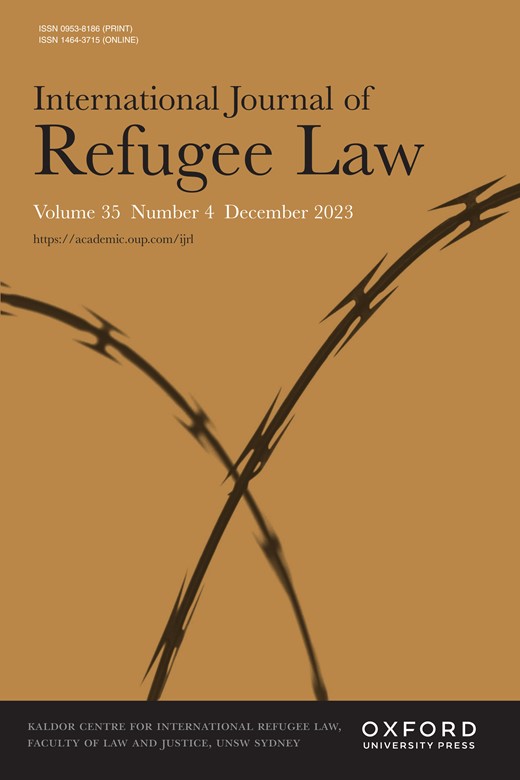 UNSW Kaldor Centre (@kaldorcentre) on Twitter photo "International refugee law will not look the same in 2033 as it does now. However, the fundamental principles on which it is based will remain–and some may have been extended in as yet unanticipated ways"
NOW in <a href="/OUPLaw/">OUP Law</a>, <a href="/profjmcadam/">Jane McAdam</a> looks a decade ahead: academic.oup.com/ijrl/article/3… "International refugee law will not look the same in 2033 as it does now. However, the fundamental principles on which it is based will remain–and some may have been extended in as yet unanticipated ways"
NOW in <a href="/OUPLaw/">OUP Law</a>, <a href="/profjmcadam/">Jane McAdam</a> looks a decade ahead: academic.oup.com/ijrl/article/3…
