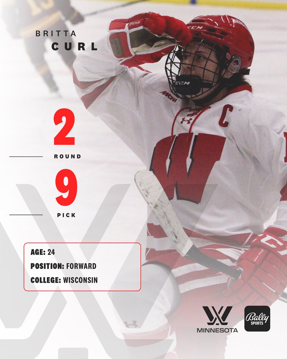 Welcome to Minnesota, <a href="/brittacurl/">Britta Curl-Salemme</a>! 

<a href="/BadgersWHockey/">BadgersWHockey</a> // #PWHLDraft