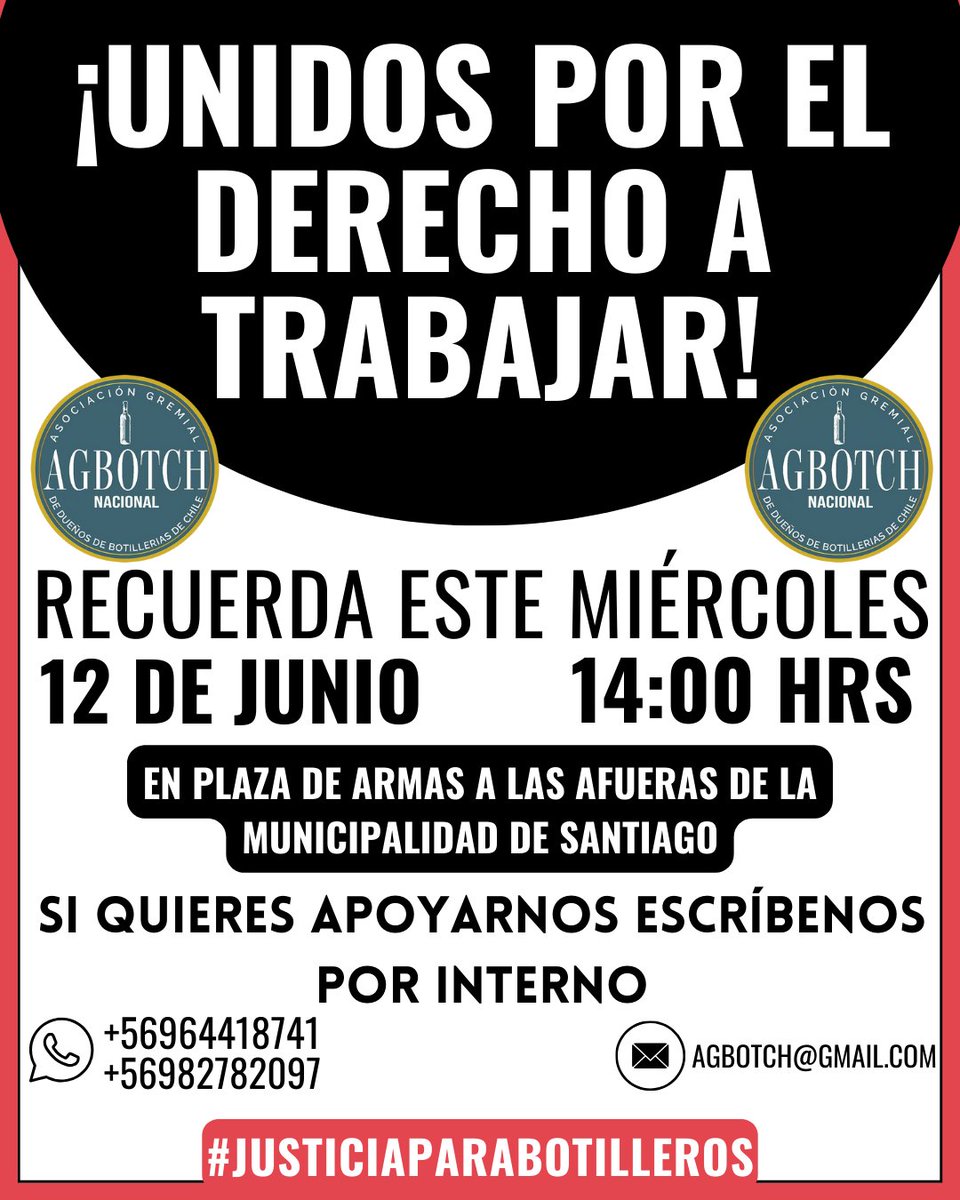 Agbotch_'s tweet photo. Únete con nosotros este miércoles en la manifestación fuera de la municipalidad de santiago.
Necesitamos el apoyo de todos nuestros socios para poder marcar una diferencia
Juntos somos más

Es importante el apoyo de todos
#emprendimientosenriesgo
#justiciaparabotilleros https://t.co/JgmSuBDpP3