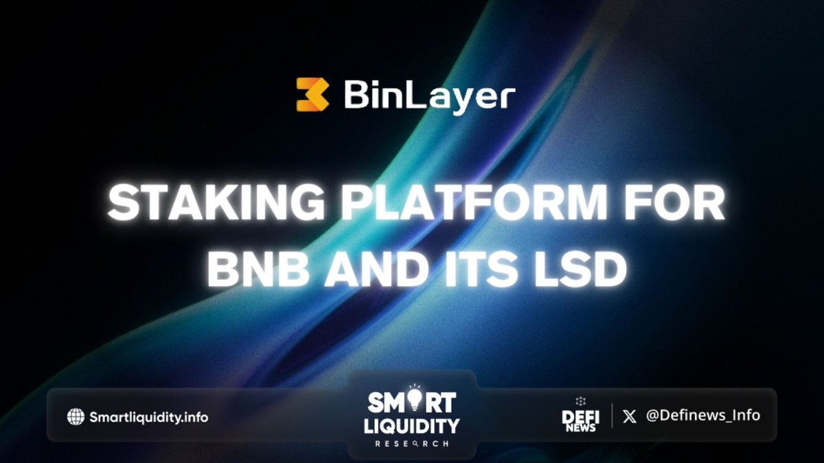 Definews_Info's tweet photo. 💡 @Binlayer_xyz is a staking platform for $BNB and its #LSD
💡#BinLayer aims to emancipate capital efficiency and improve #cryptonomic security of the $BNB ecosystem
✨Stake any amount of your BNB tokens to access daily staking rewards
✨Receive liquid #stTokens and start receiving rewards immediately
✨ Use your #stTokens across #DeFi to get more reward opportunities
🔽VISIT
https://t.co/oNC5Cui4Q6
#Definews