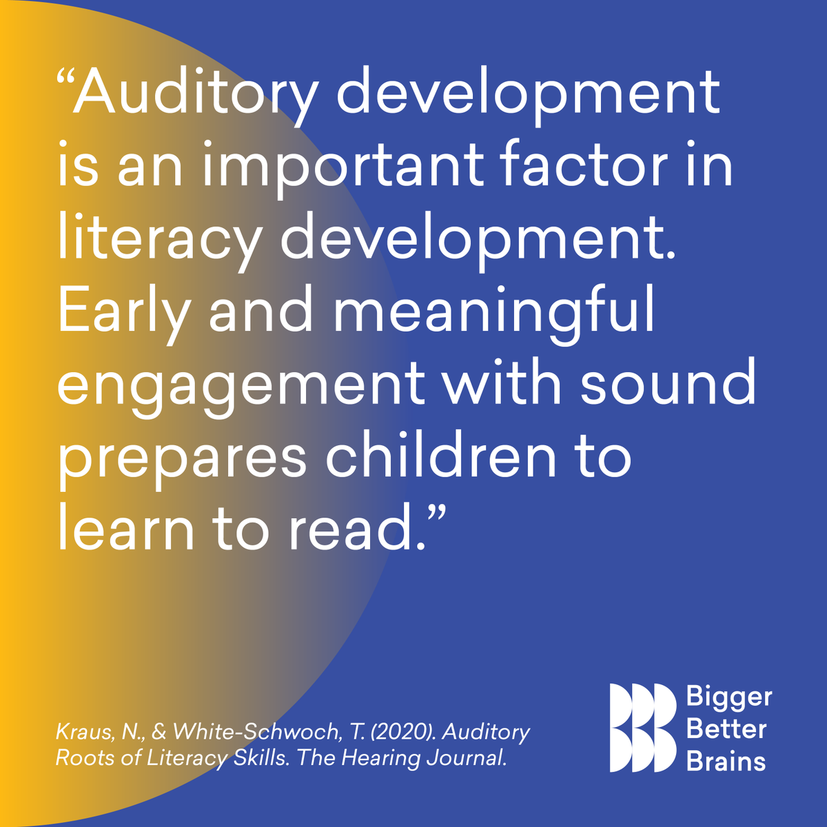 A great quote from Dr. Nina Kraus! Check out our BBB article discussing this research!

loom.ly/TXfGfLc