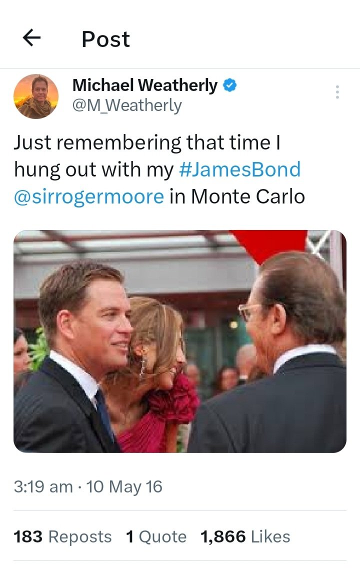 Off to the sights of Monte Carlo and being in spotlight for the 63th Television Festival soon.
#MichaelWeatherly