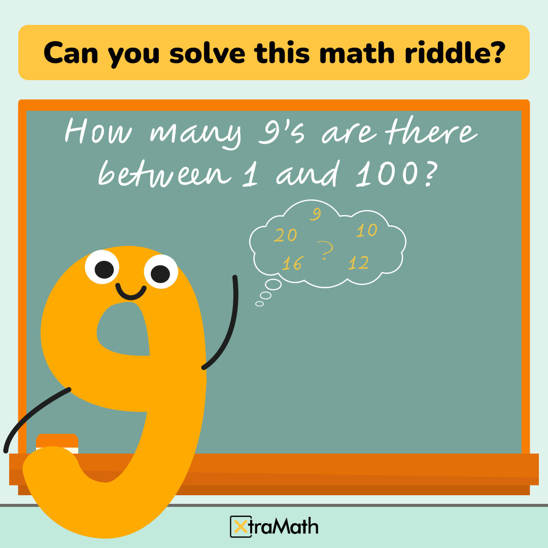 XtraMath_US's tweet photo. 🎉 It's time to exercise your math brain! 🧠 Can you solve this #MathTriviaMonday riddle? Tell us your answer in the comments! 🚀
.
.
.
.
.
.
#MathChallenge #Earthday #BrainTeaser #XtraMath #riddle #MathBrain #Challenge #IteachMath https://t.co/5fehH0s99k