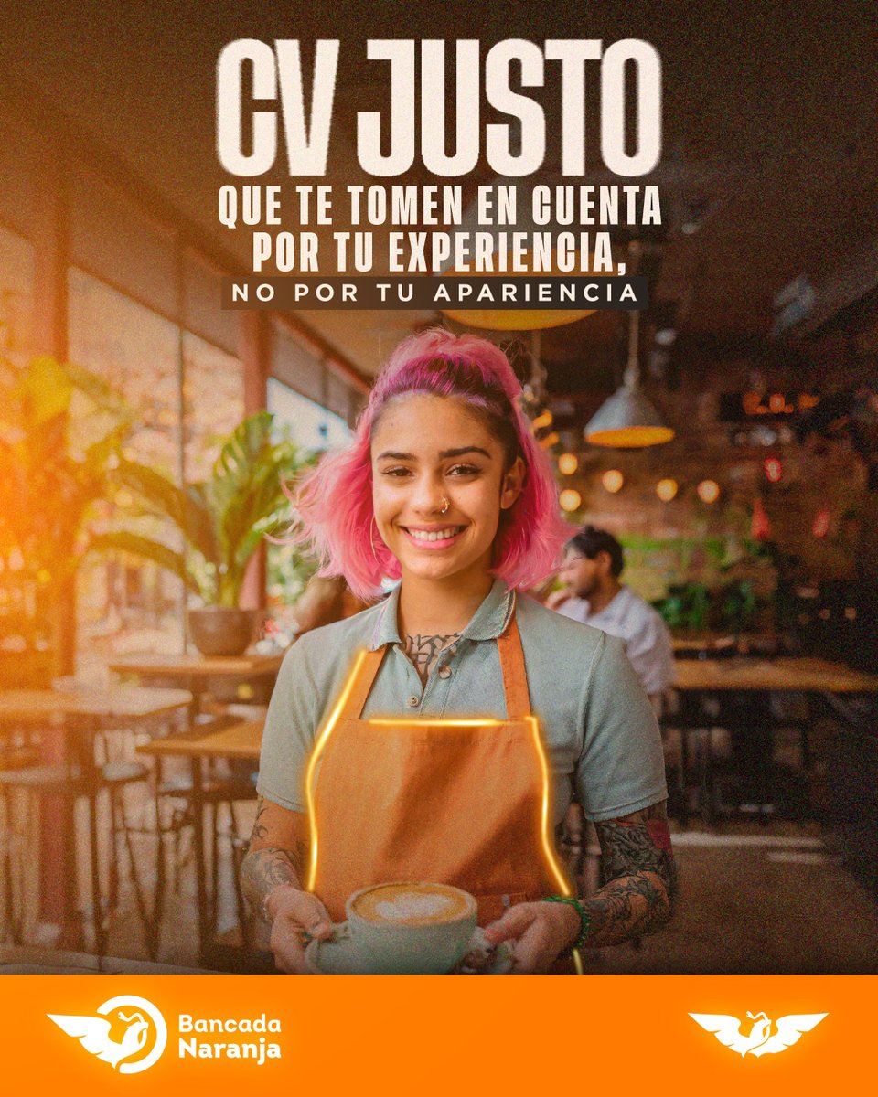 BancadaNaranjaS's tweet photo. Para que tu capacidad y experiencia sean lo único importante en una contratación, proponemos un currículum sin:

🚫Foto
🚫Lugar de origen 
🚫 Número de hijos

Con esta propuesta de la Bancada Naranja el futuro #CVJusto. https://t.co/cFLwQP3FS5