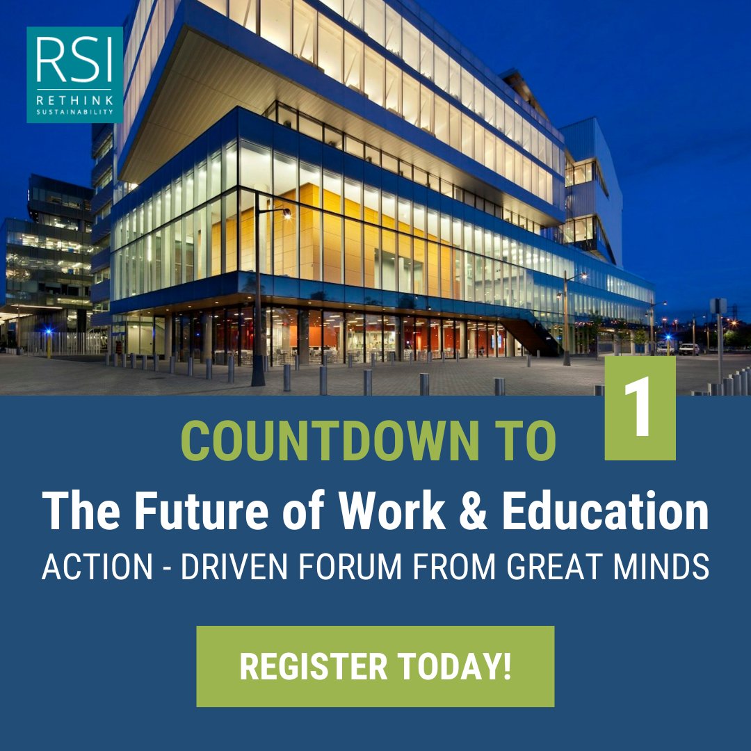 Last chance to register for The Future of Work &amp; Education. Hear powerhouse speakers talk about where everything from HR to AI is going. Where else can you learn from &amp; network with experts from companies like <a href="/TELUS/">TELUS</a> &amp; <a href="/gensler_design/">Gensler</a> ? 
Register now: ow.ly/jKXQ50S4nLK