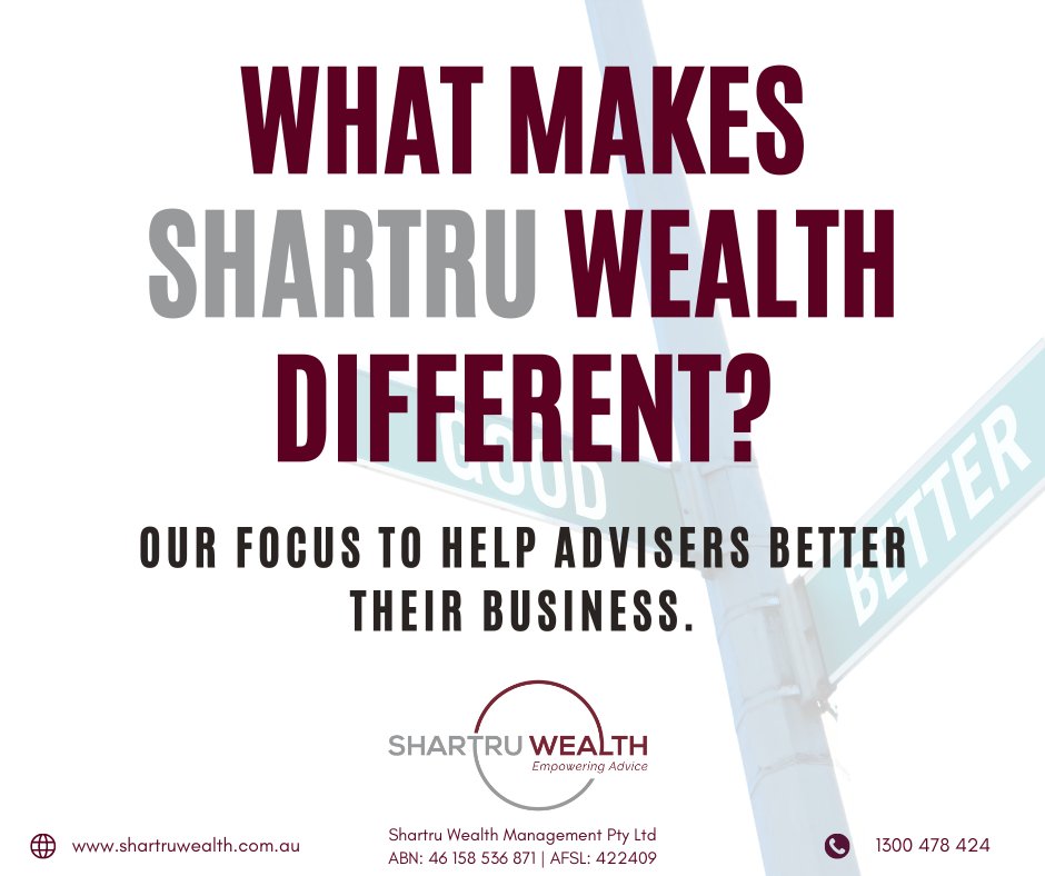 ShartruWealth's tweet photo. Looking for a new AFSL to help you better your business? Call Shartru Wealth on 1300 478 424.
#AFSL #Australia #Finance #WealthManagement https://t.co/mbf8j1r9gk