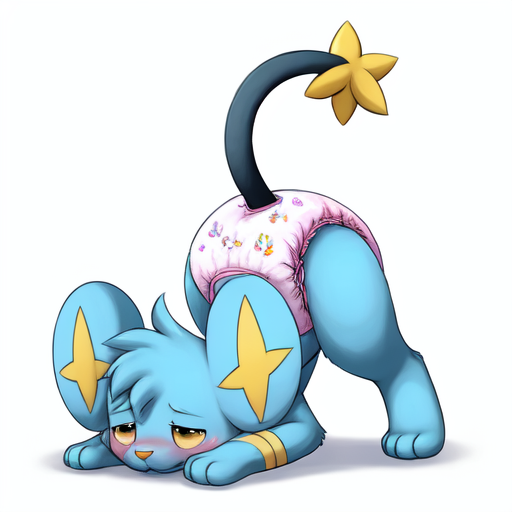 AceDiapered's tweet photo. and another great pose from the Shinx. Oh No, seems like this pose is causing the Shinx to start using that diaper of his, everyone remind him how much of a good baby he is! https://t.co/zSmwpxQUsT