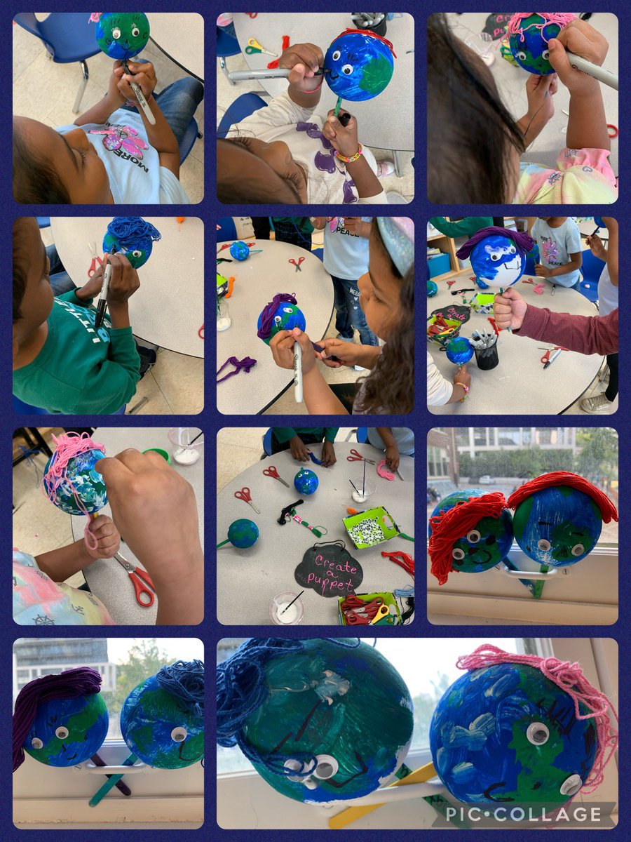 BarbieriRm2's tweet image. We made these globes for Earth Day and my student said:  “Let’s turn them in to puppets.”  So today we did!  #studentdrivenlearning This is going to be SOME puppet show.  @BarbieriRm11 @JFPenguins #hearts-onlearning