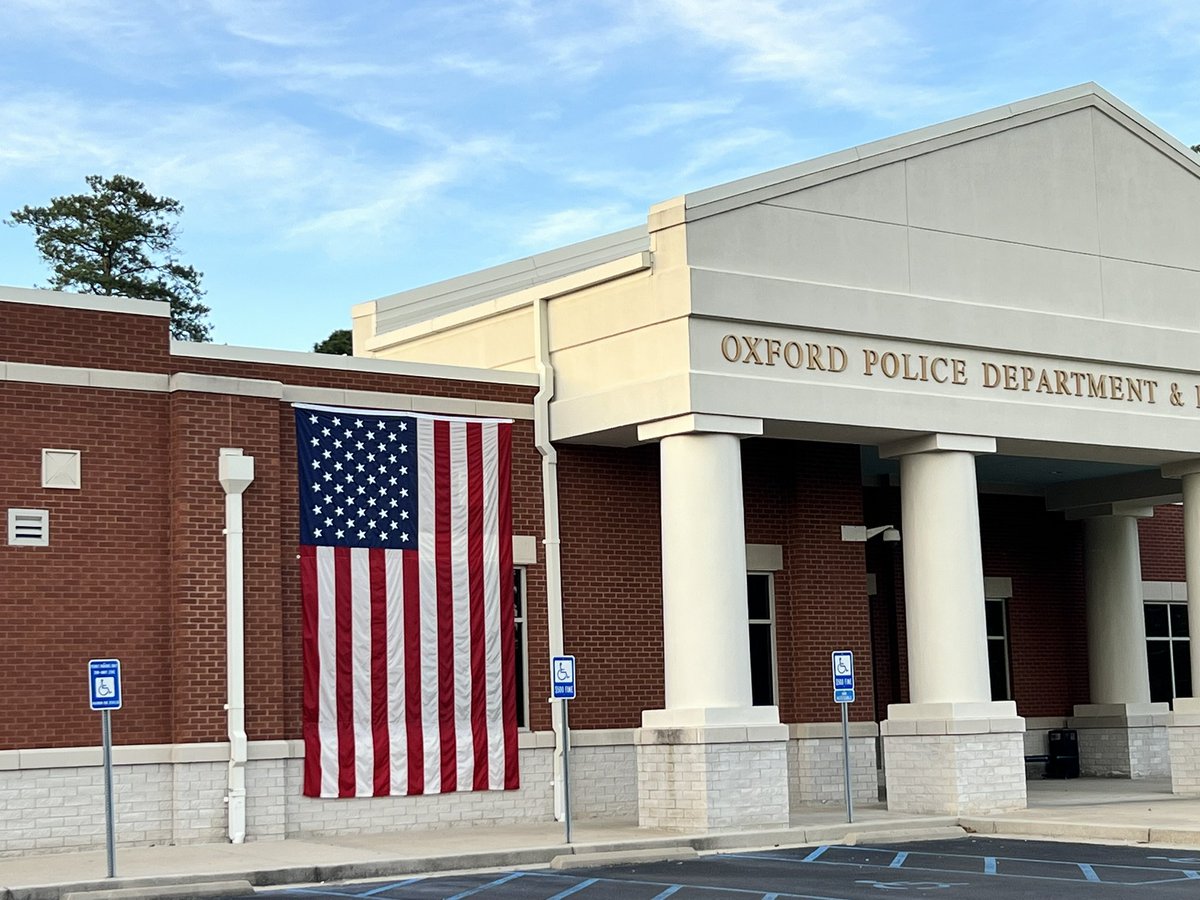 ChiefBPartridge's tweet photo. In honor of National Flag Week- June 9-15, 2024. 🇺🇸 #flagweek #oxfordpd https://t.co/beM6vAh0KV