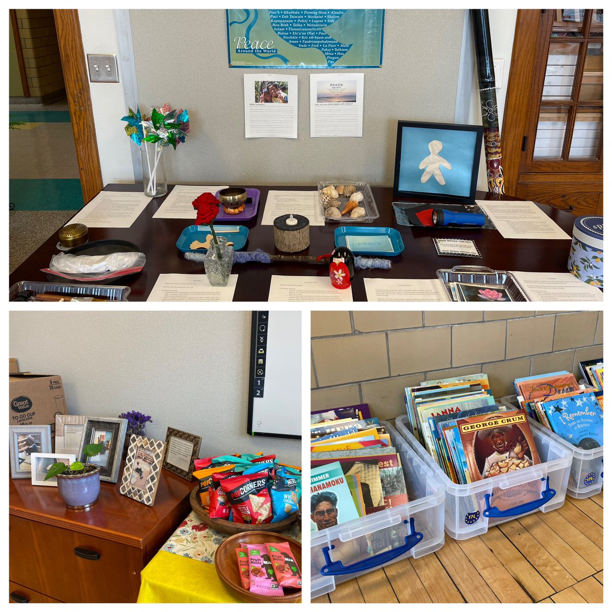 We hosted Montessori guides at Asbury Park today - They got to choose 10-20 books for their classroom libraries, a couple of  PD books for summer reading, enjoyed light refreshments, and gathered ideas for next year’s Peace Education lessons. <a href="/Detroitk12/">DPSCommunityDistrict</a> <a href="/DPSCDCurriculum/">DPSCD- Curriculum & Instruction</a>