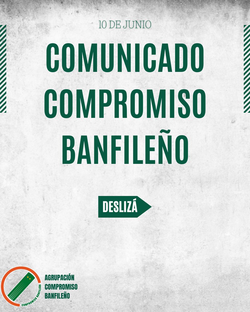 Compromiso_CAB's tweet photo. Comunicado de la Agrupación Compromiso Banfileño sobre el accionar desprolijo y poco profesional de la dirigencia ante las sentencias emitidas por la Cámara del Estatuto del Jugador de la FIFA en los casos “Nicolás Sosa Sánchez” y la de “Milton Giménez”. https://t.co/7C06xn58Jb