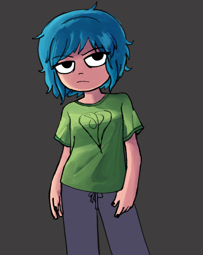 ToonyRab's tweet photo. ramona wearing scott's shirt and pjs i never finished https://t.co/a8BQH6PKSK