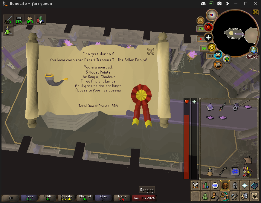 CryMaryam's tweet photo. now this is happines my quest cape !@!@!@!@ #osrs #oldschoolrunescape #oldschool https://t.co/IKN700Bzbe