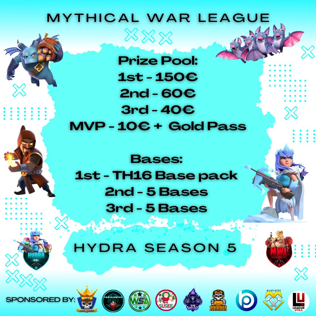 Have you signed up yet?
If not, better make haste! Registration will end in 10 days! 

Last day of registration 20th of June

To register, pls join our hydra server:

Mwl Server:
Discord: discord.gg/ZN9uNGj