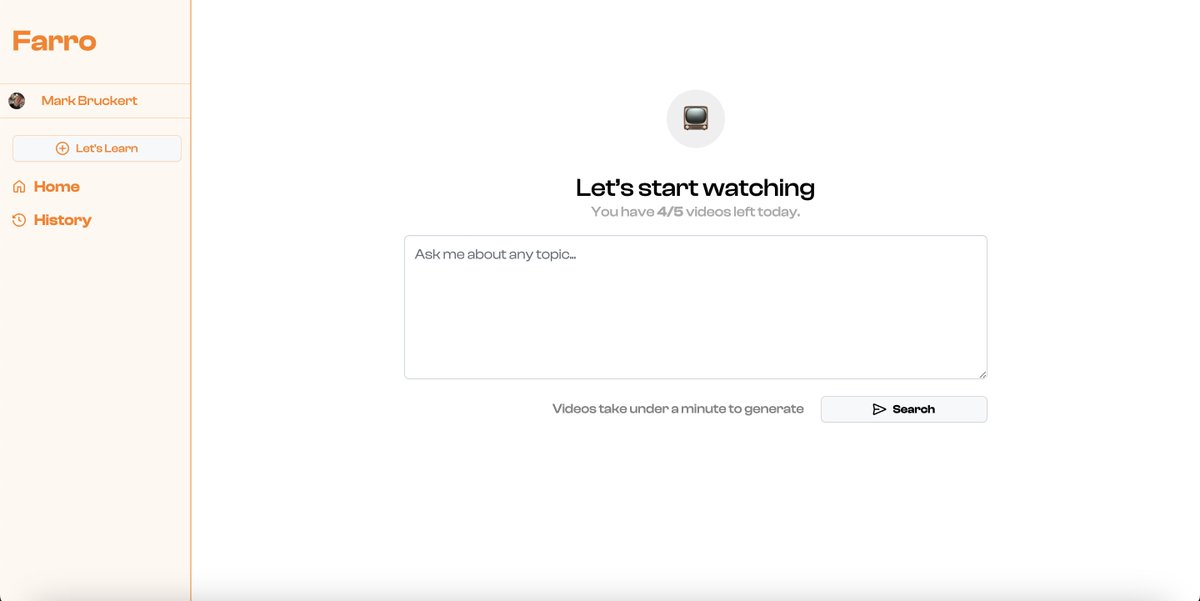 Coming soon - instant videos, for every search.

Introducing the first search engine for visual learners, meet Farro!