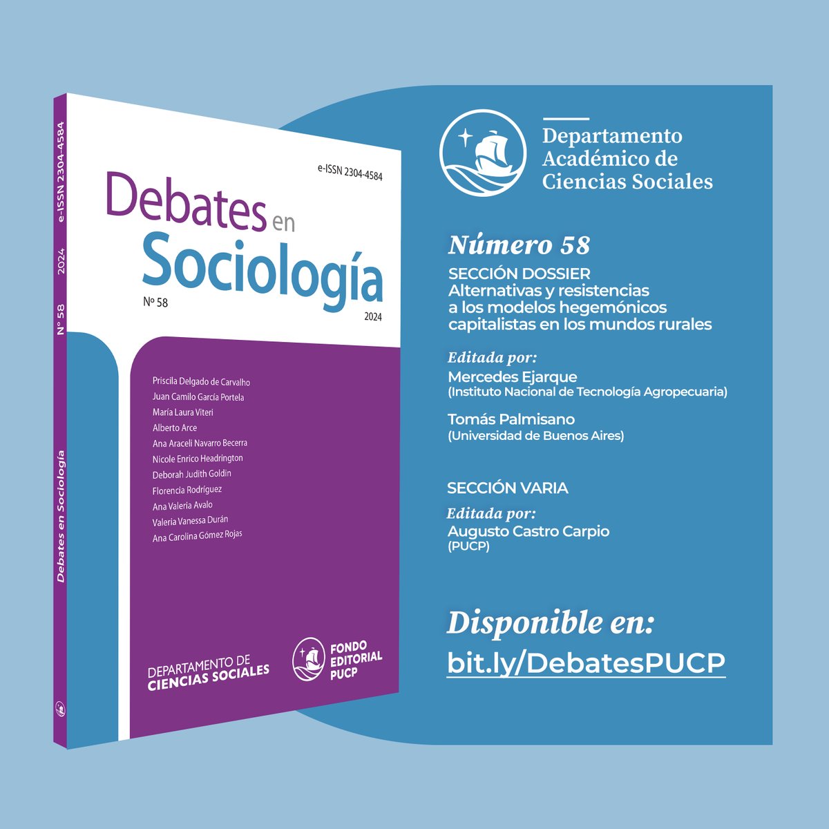 Revista Debates en Sociología - PUCP tweet media