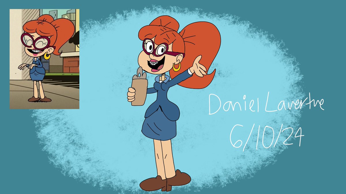 DanielLave25280's tweet photo. I Drew a drawing of Luan Loud’s disguise from Tonight episode: “Homeward Bound”

#TheLoudHouse
#Nickelodeon
#TLHSeason8 
#TLH
#LuanLoud
#TheLoudHouseFanart https://t.co/mHQOweW6yV