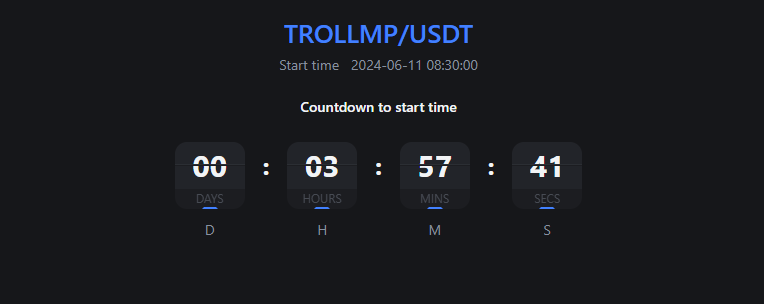 The_Trollmp's tweet image. BIG NEWS! 

Less than 4 hours left to trade TROLLMP on @MEXC_Official. 

Don’t miss out, folks! 

Be there! 💪🇺🇸

mexc.com/exchange/TROLL…