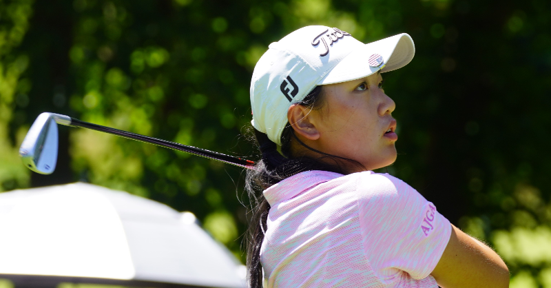 AJGAGolf's tweet photo. Round one in the books. π
Peng (-4) heads the Girls' Division after the first round at #StacyLewisInv. The Boys' Division holds a three-way tie for first place.