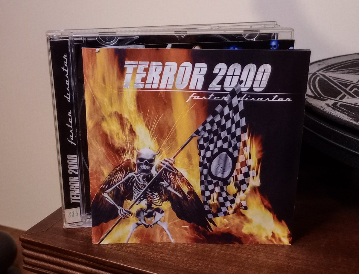 divinenothuman's tweet photo. Fast and furious Swedish Thrash Metal 🍻
🇸🇪 TERROR 2000: "Faster Disaster" (2002)
🎧 https://t.co/MNowzF5Yj8
#Terror2000 #ThrashMetal #NowPlaying #MetalTwitter #Playlist #Metal #CD https://t.co/j8gxWNOm9v