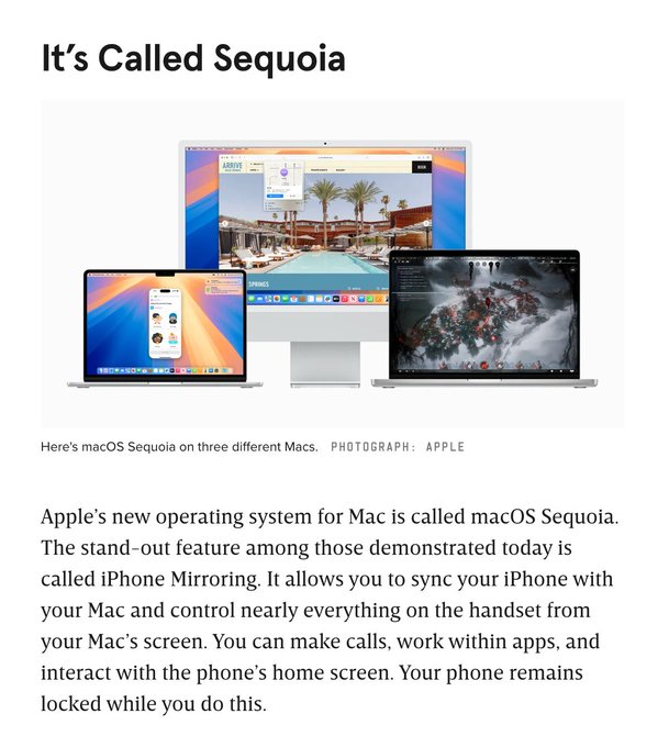Everything Apple Announced at WWDC https://t.co/KXQfYwMoV8 There's a slew of offerings, but here is what