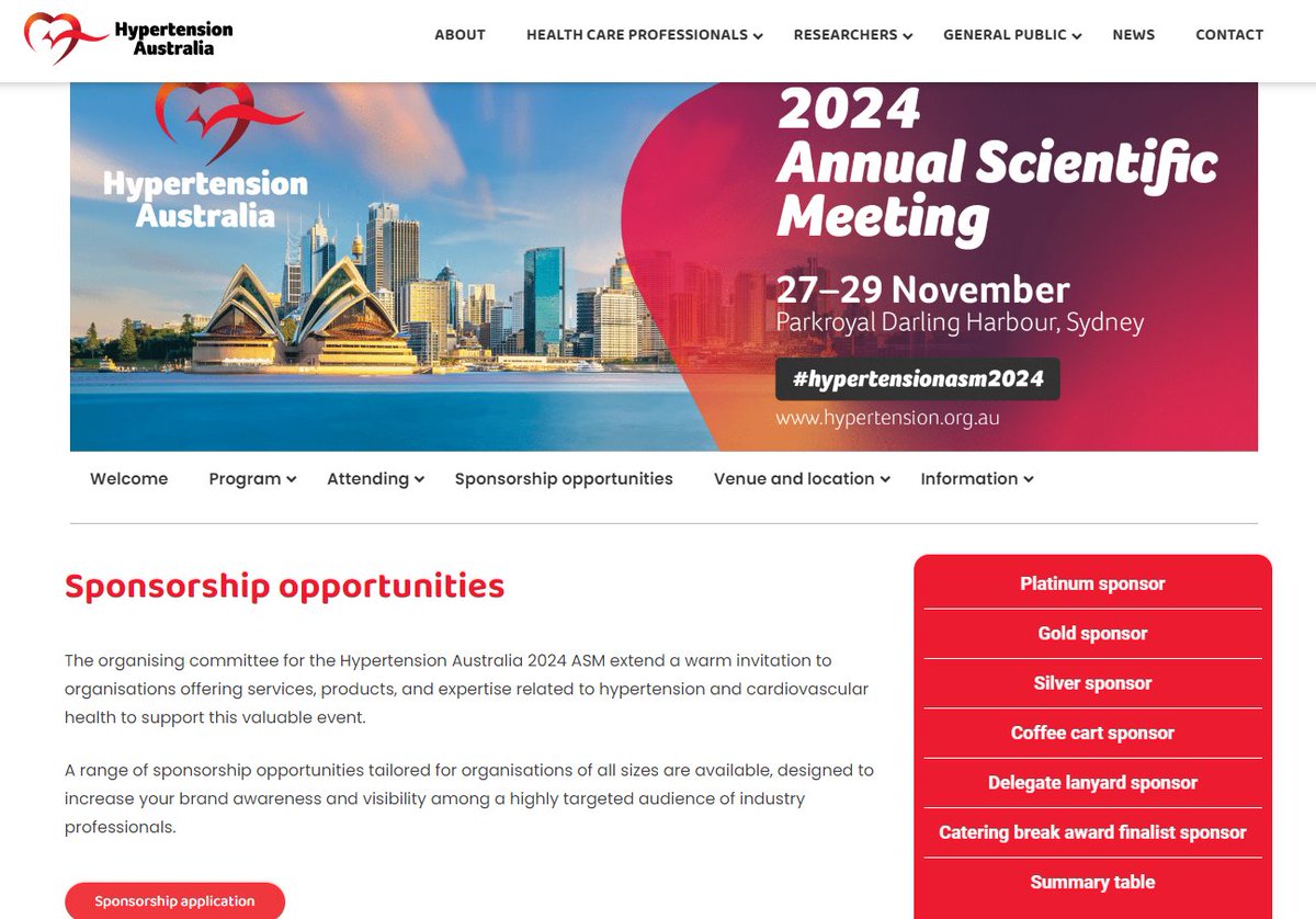 ExpertEventsAus's tweet image. 🚀 #ExpertEvents have modernised the conference experience for #HypertensionASM2024 with a dynamic and interactive sponsorship prospectus. Check it out for yourself at hypertension.org.au/sponsorship-op… #SponsorshipProspectus #ConferenceInnovation