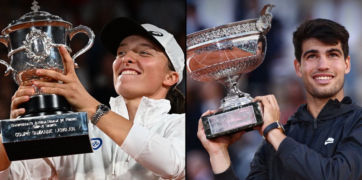 What a weekend for <a href="/ROLEX/">ROLEX</a>! <a href="/JamieChadwick/">Jamie Chadwick</a> #INDYNXT, Scottie Scheffler <a href="/MemorialGolf/">the Memorial</a>, Kent Farrington @ Grand Prix Ville de la Baule, <a href="/iga_swiatek/">Iga Świątek</a> and <a href="/carlosalcaraz/">Carlos Alcaraz</a> at #RolandGarros