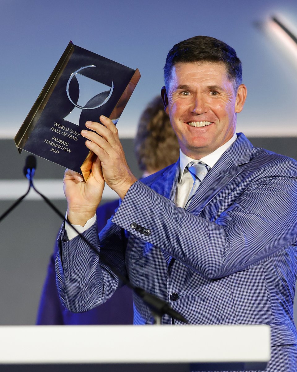 DPWorldTour's tweet photo. Pádraig Harrington, 2024 World Golf Hall of Fame inductee 🏅 https://t.co/n0daYaEzSu