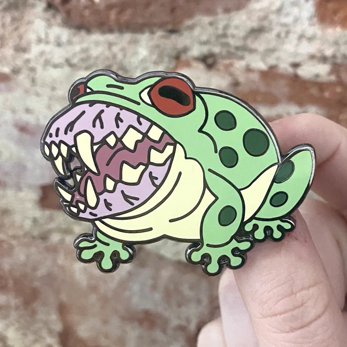 New Totally Normal Frogs pins and stickers are now available! 