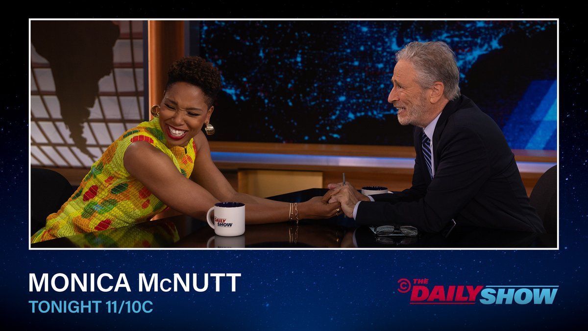 TheDailyShow's tweet photo. TONIGHT: Basketball analyst @McNuttMonica and Jon Stewart dig into the conversation around the WNBA and Caitlin Clark. https://t.co/ePGV0E9ut2