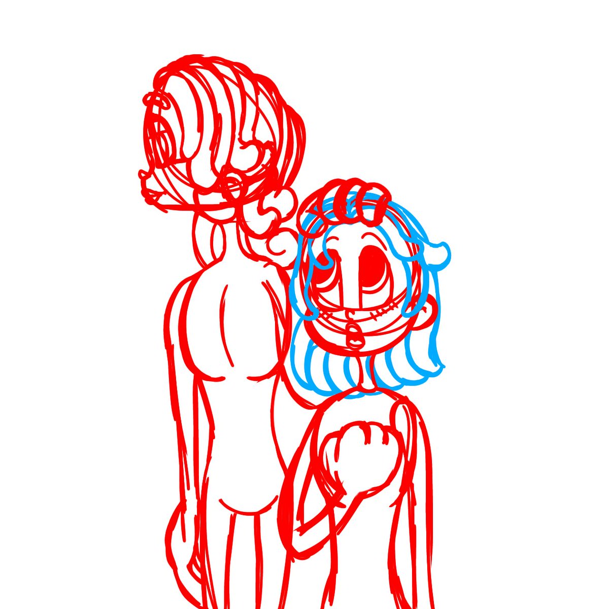 (third!) Well,the truth is...i didn't like the sketch,but since i like the idea,it made me want to redo it 😎✨️
#Gibbyarts 

(Btw,it's Ginny and Arthur from @eili1409 -w-")