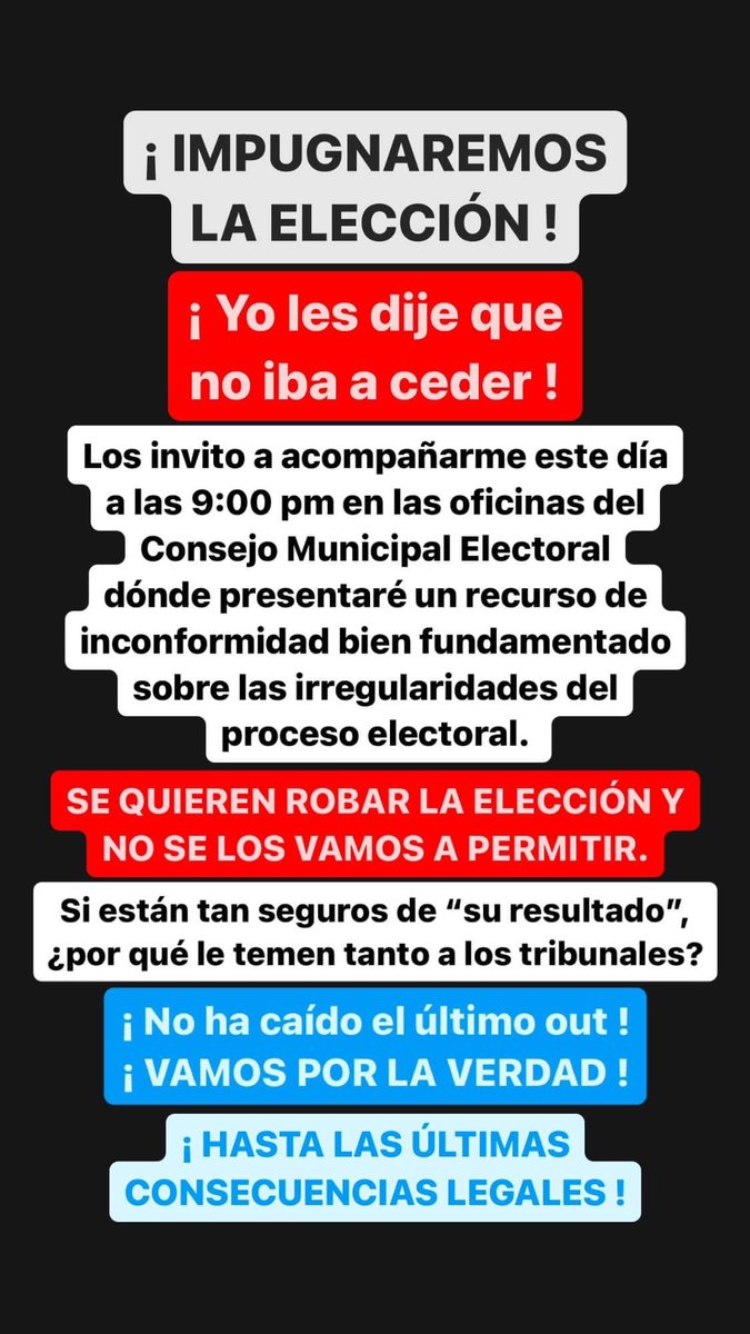 MingoVazquez24's tweet photo. Amigas y amigos, no defraudaré su confianza: ¡ VAMOS POR LA DEFENSA DEL VOTO POPULAR ! 

¡ AHOME NO ESTÁ A LA VENTA ! 
¡ POR LA VERDAD ! https://t.co/Wf5EGr2zXN