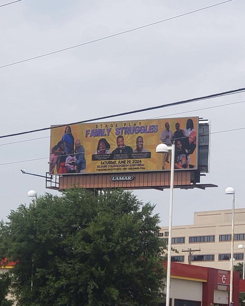 Karolyntm's tweet photo. This Billboard is on highway 80!! Honk when you see it! Can’t wait to see y’all at this amazing stage show! https://t.co/2wLp0qgd5I